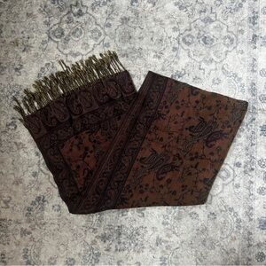 Paisley Fringe Scarf/Wrap